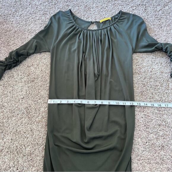 Alice + Olivia Olive Green Keyhole Mini Dress - Picture 11 of 15